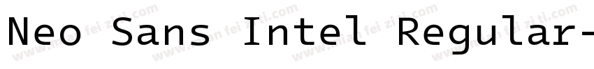 Neo Sans Intel Regular字体转换
